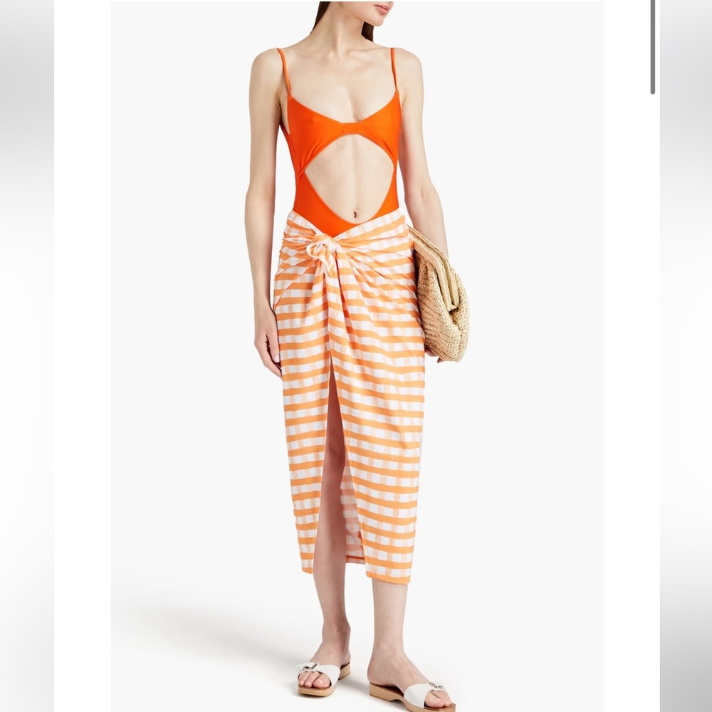 JACQUEMUS knotted coverup skirt